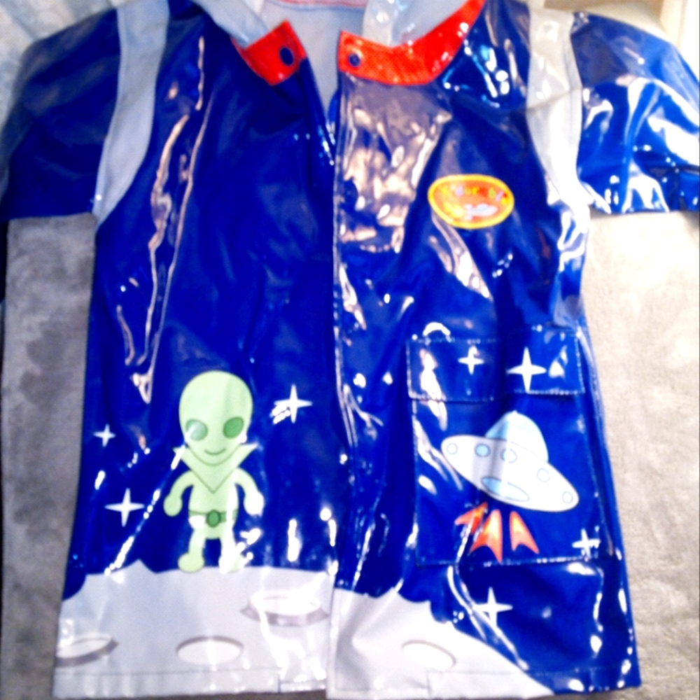 Cute alien outer space robot raincoat 4t